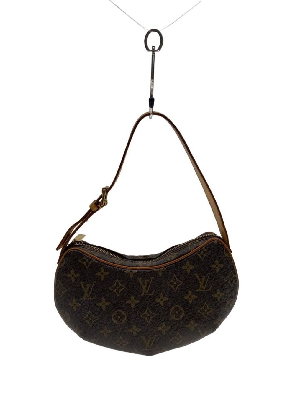 LOUIS VUITTON Pochette Croissant Monogram Canvas Brown All over